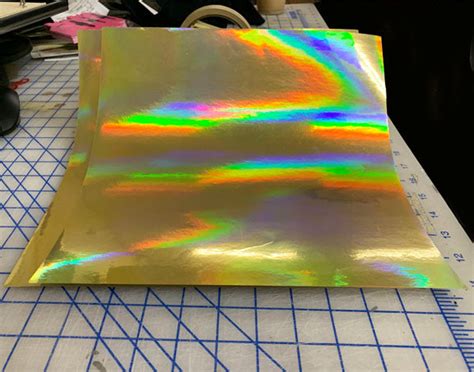 Gold Rainbow Holographic Oil Slick Craft Vinyl Az Vinyl Works