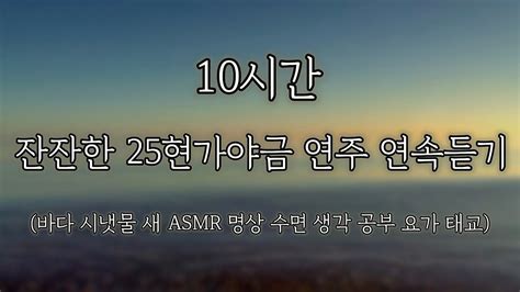 🌊10시간 잔잔한 바다소리 가야금연주 연속듣기 수면음악 제목포함 중간광고없음 마음이 편안해지는 음악 불면증치료음악 잠잘