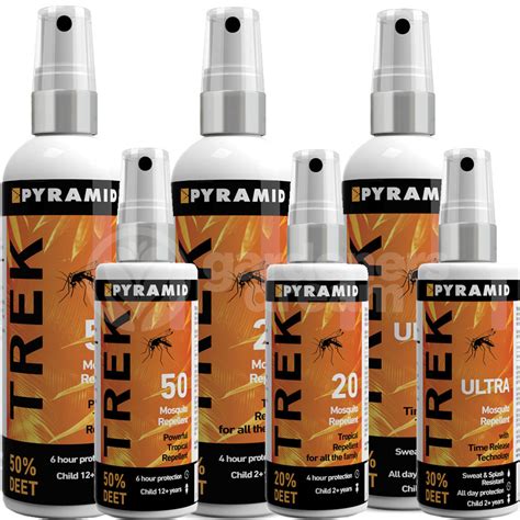 Pyramid Trek Ultra Or 50 Deet Insect Midge Mosquito Repellent Spray Bottle New End User