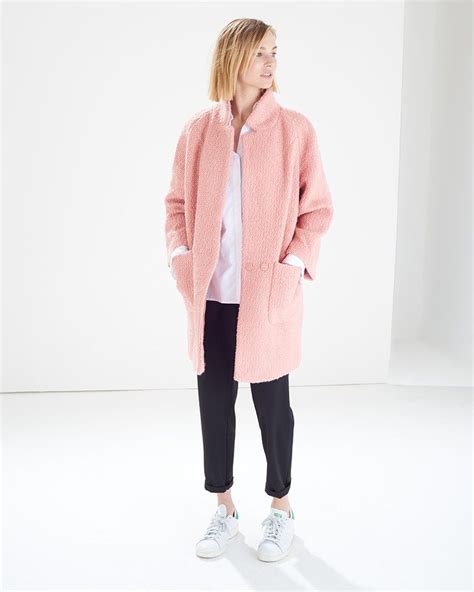 Pink Oversized Wool Coat Atterley Road Pink Wool Coat Oversized Wool Coat Black Trousers