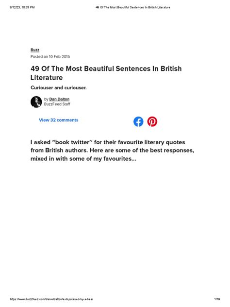 49 Of The Most Beautiful Sentences In British Literature Pdf