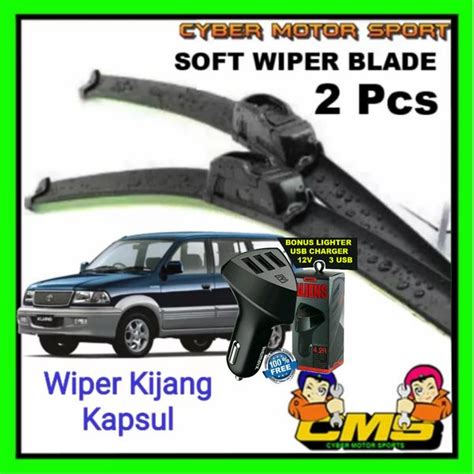 Jual Wiper Toyota Kijang Kapsul Soft Wiper Sett Depan Pcs Wiper