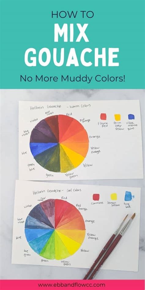 Easy Tips For Mixing Gouache Paint Colors Ebb And Flow Creative Co