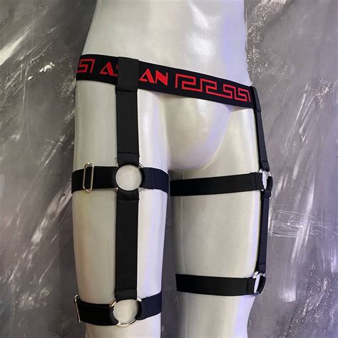 Harness Cintura Preto Fire Aslan Shop Lingerie Masculina Cuecas Sungas Jockstrap