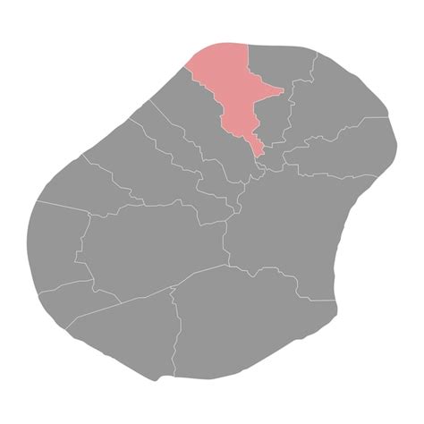 Mapa Del Distrito De Ewa Divisi N Administrativa De Nauru Ilustraci N