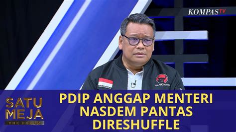 Pdip Kritik Kinerja Menteri Nasdem Perlu Reshuffle Youtube