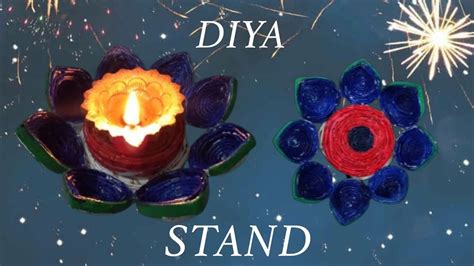 Diy Diya Stand Candle Holder Using Waste Paper Diwali Decoration