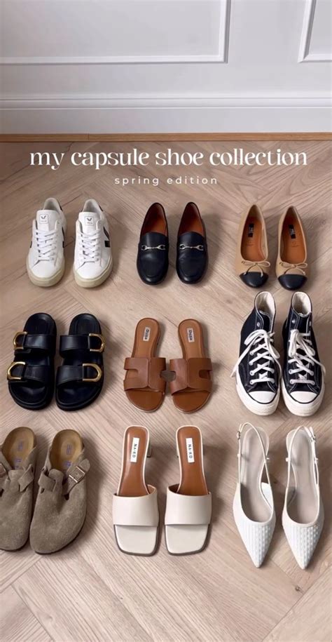 Pin On Outfits Summer Shoes Minimalist Wardrobe Capsule Shoe Collection