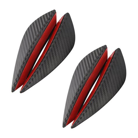 Stks Set Auto Spoiler Canards Carbon Fiber Fit V Grandado