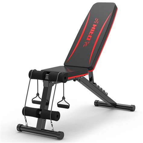 HITOSPORT Adjustable Weight Bench for Full Body Exercise, Foldable ...