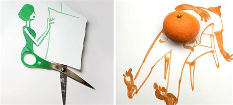 20 Clever Sketches Completed With Everyday Objects By Christoph Niemann