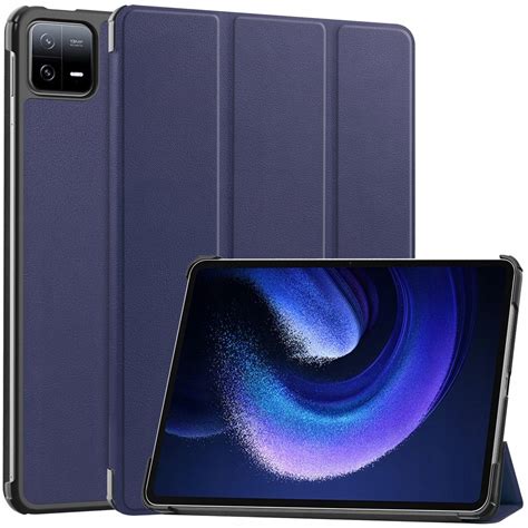 Etui Bizon Case Tab Croc Do Xiaomi Pad Pad Pro Granatowe Bizon