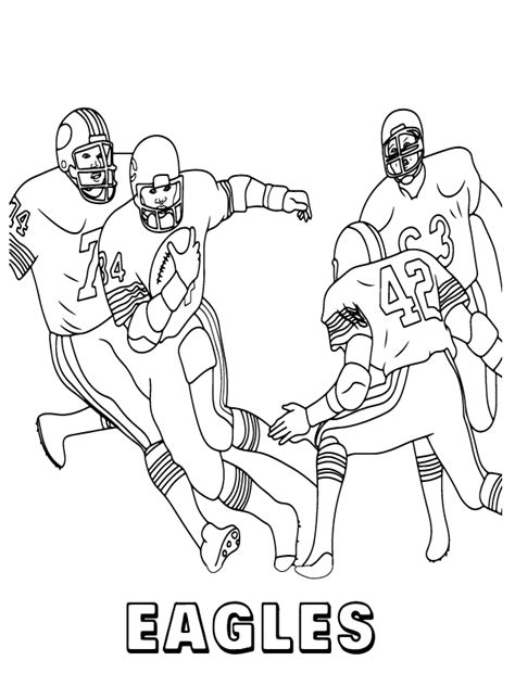 Philadelphia Eagles Team Coloring Page Free Printable Coloring Pages