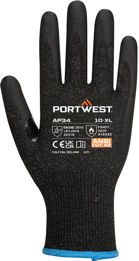 Prime Mover Workwear Nitrile Foam Touchscreen Glove PK12 AP34