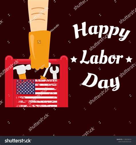 Happy Labor Day Banner Design Template Stock Vector Royalty Free