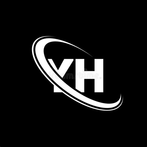 YH Logo. Y H Design. White YH Letter. YH/Y H Letter Logo Design Stock ...