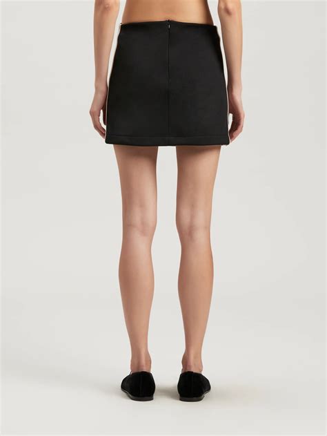 Pockets Track Mini Skirt In Black Palm Angels® Official