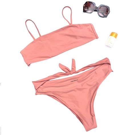 SUPERDOWN KATRINA PEACH ROSE BIKINI SET rosé Depop