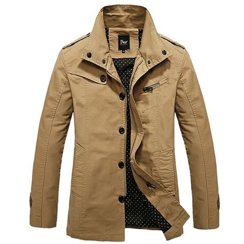 Autumn Casual Jacket Gentlemensjoggers Men S Trench Coat Casual