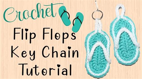 How To Crochet Flip Flops Keychain DIY Crochet Keychain YouTube