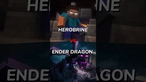 Herobrine Vs Ender Dragon Minecraft Herobrine Enderdragon Youtube