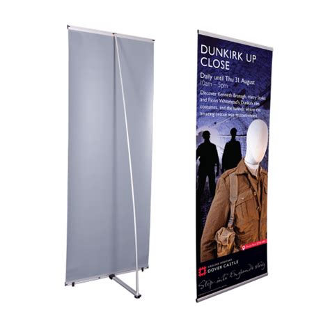 L Indoor Banner Stand Graphic Package