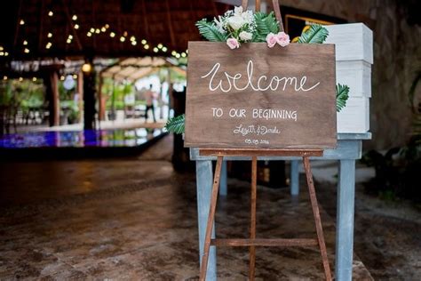 Mesa De Bienvenida En La Recepción De Tu Boda Mx