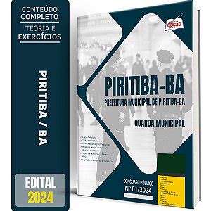 Apostila Prefeitura de Itanagra BA 2024 Guarda Municipal Solução