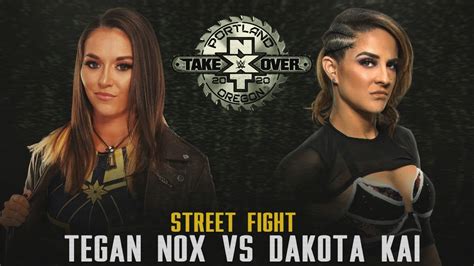 Nxt Takeover Portland Tegan Nox Vs Dakota Kai Takeoverportland Nxt Wwe2k20 Youtube