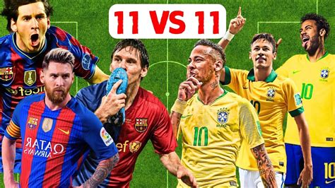 11vs11 l MESSİ VS NEYMAR JR TEAM MESSI VS TEAM NEYMAR PES 2013 11VS11