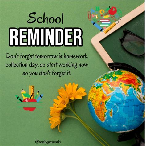 School reminder, homework reminder Template | PosterMyWall