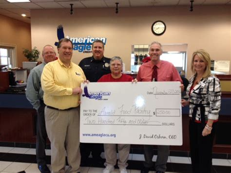 American Eagle Credit Union Donates to Local Food Pantry | Arnold, MO Patch