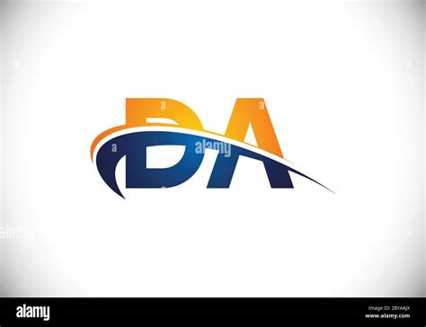 Initial Monogram Letter DA Logo Design Vector Template. DA Letter Logo ...