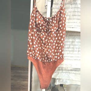 Abercrombie Fitch Tops Af Polka Dot Bodysuit Poshmark