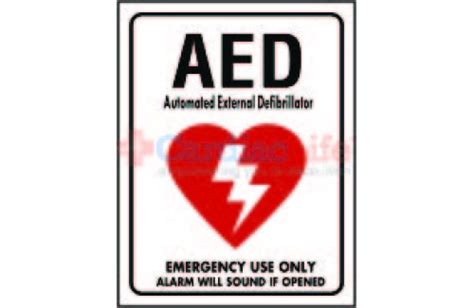 Aed Location Sign 9 X 12 Cardiac Life