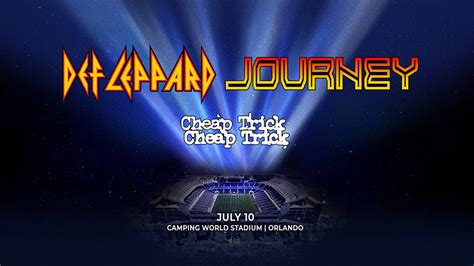 Def Leppard And Journey The Summer Stadium Tour With Cheap Trick