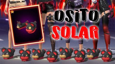 COMBINACIONES CON LAS PANTUFLAS OSITO SOLAR Free Fire Ania FF YouTube