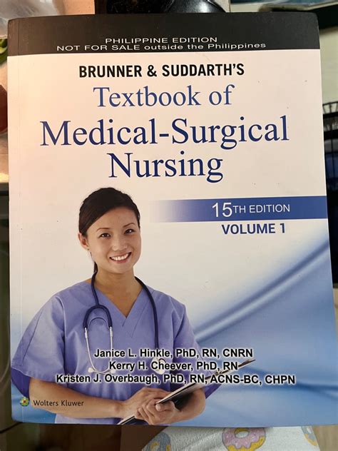 Brunner Suddarth S 15th Edition Medical Surgical Nursing Textbook