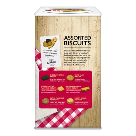 Fairprice Biscuits Tin Assorted 700g Eezee