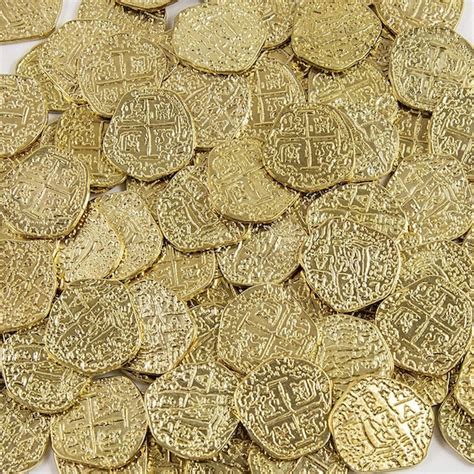 Metal Pirate Coins 50 Gold Spanish Doubloon Replicas - Etsy