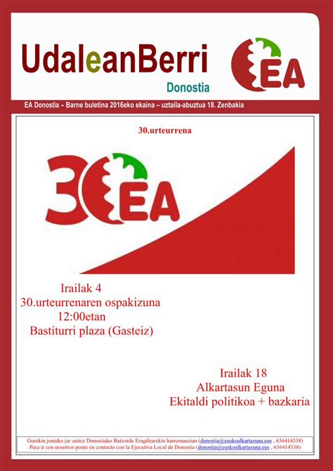 PDF Donostia La Ejecutiva Local de Donostia compartió la siguiente