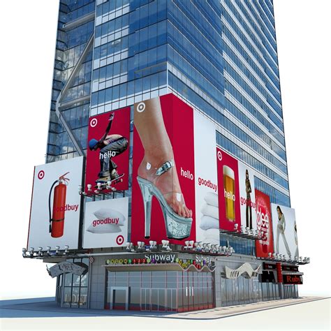 3d Model Time Square Tower