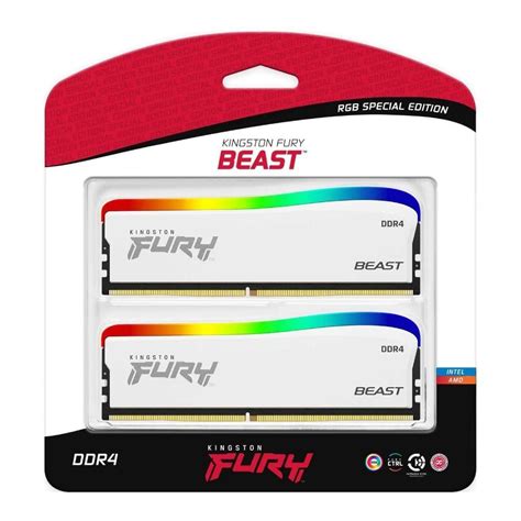 Kingston Ram Gb Kit Fury Beast Rgb Special Edition White