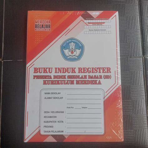 Jual Buku Induk Register Peserta Didik Sd Mi Smp Mts Sma Ma Smk