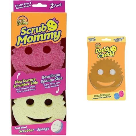 Scrub Mommy Rose Ponge Lavable Anti Scratch Double Face Eponge