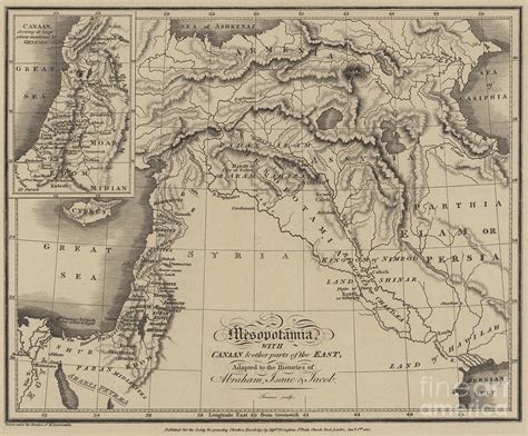 Old Map Of Mesopotamia