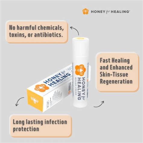 Honey for Healing® Manuka Honey Wound Cream made with Medical Grade ...