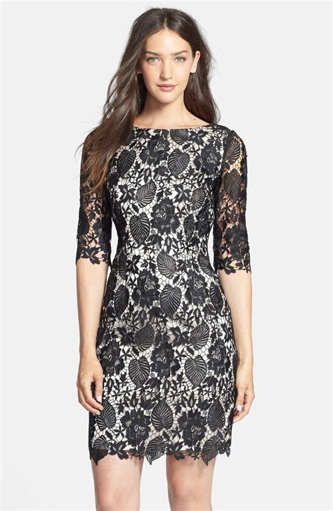 Eliza J Lace Sheath Dress Nordstrom