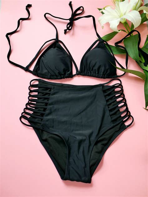 Strój kąpielowy High Waist Bottom Black Bikini Five Sisters Project