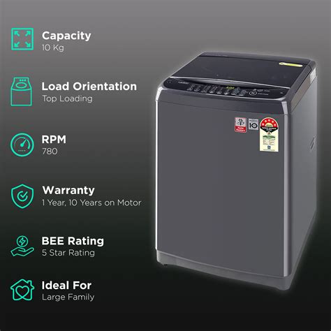 Buy Lg Kg Star Inverter Fully Automatic Top Load Washing Machine